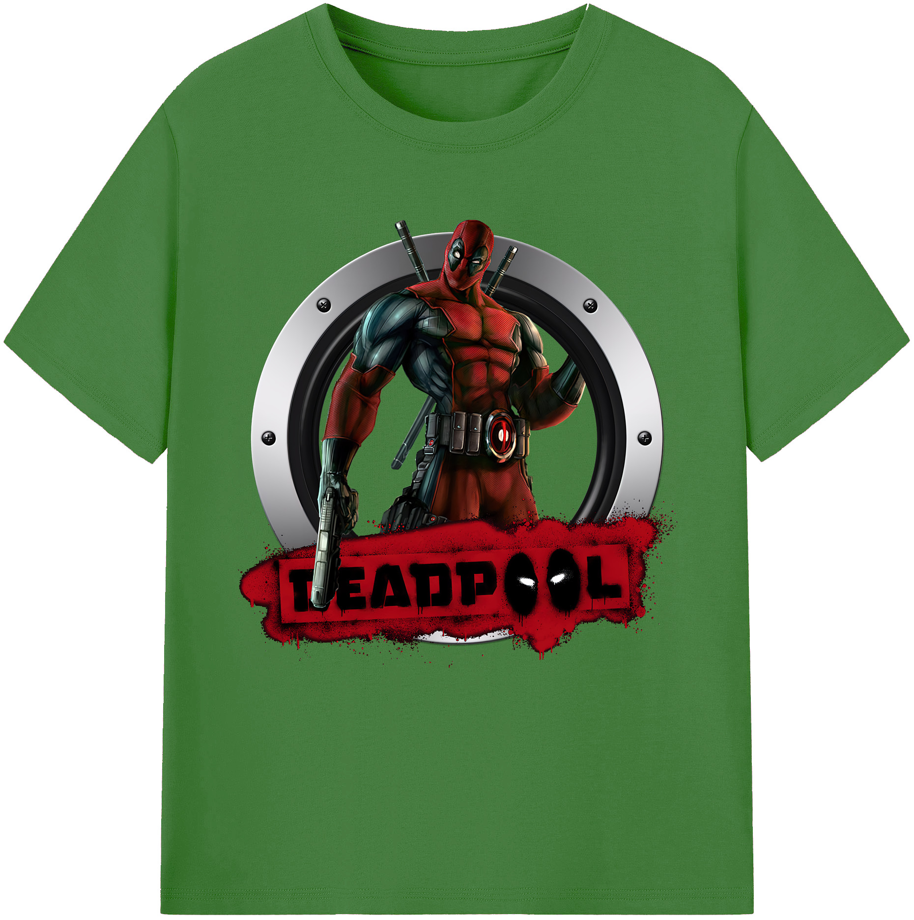 （画像用） Deadpool デッドプール レディースカジュアルプリントTシャツ（綿100％）